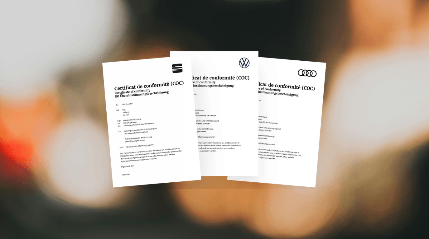 certificat de conformitate auto Romania
